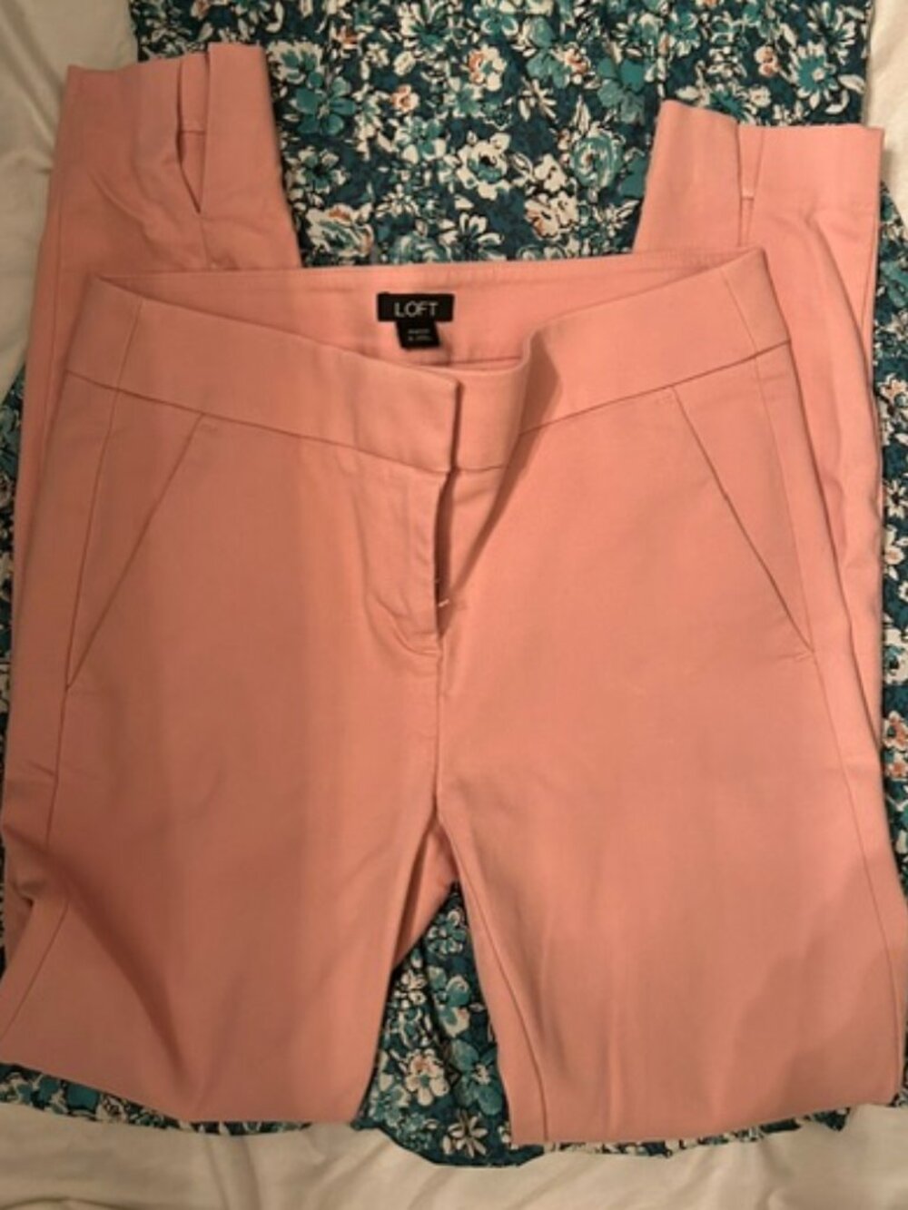 LOFT marisa size 0 womens pants trousers work wear zero pink